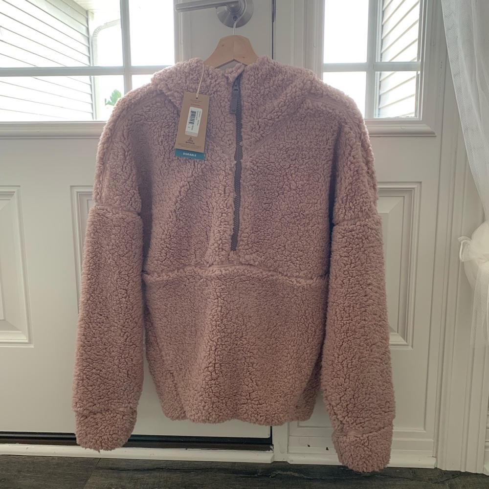 Prana permafrost half zip, khaki Rose size small